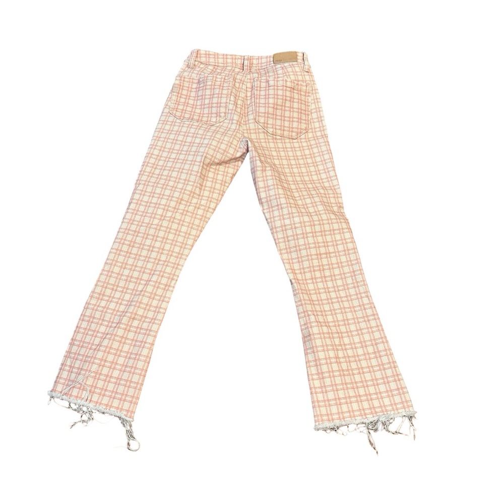 PAIGE Colette Cropped flair pants in light pink size 26